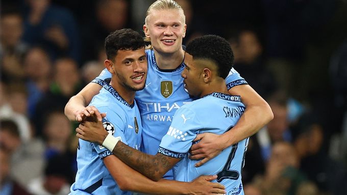 Hvězdy Manchesteru City v čele s Erlingem Haalandem