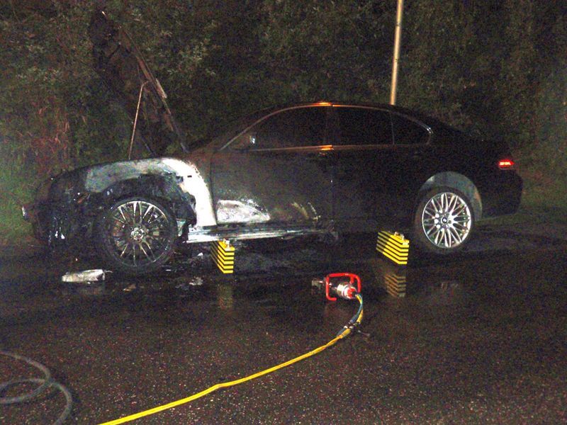 Shořelé BMW - benzín místo dieselu