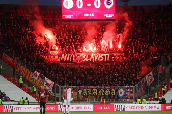 Derby Slavia-Sparta: fanoušci Sparty