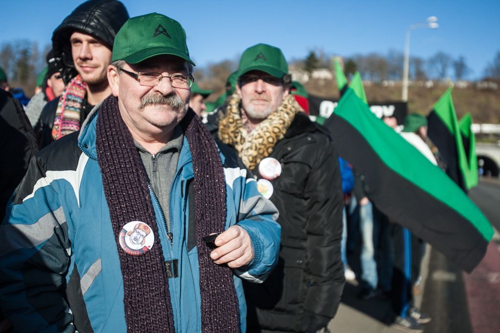 Demonstrace za prolomení těžebních limitů