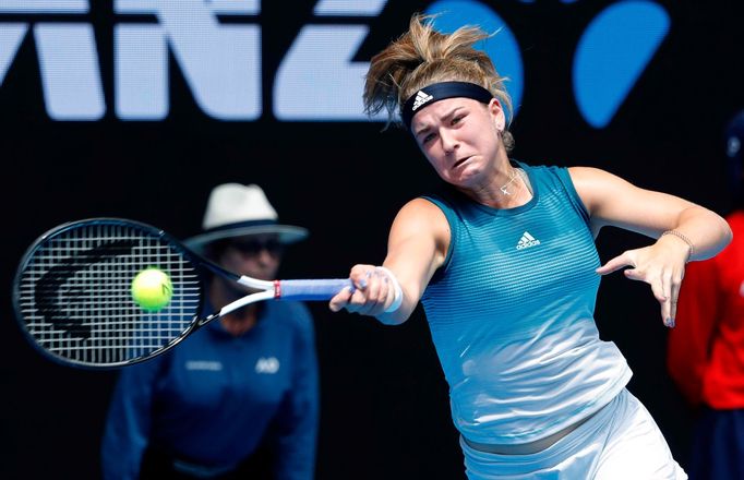 tenis, Australian Open 2019, Karolína Muchová v utkání 1. kola