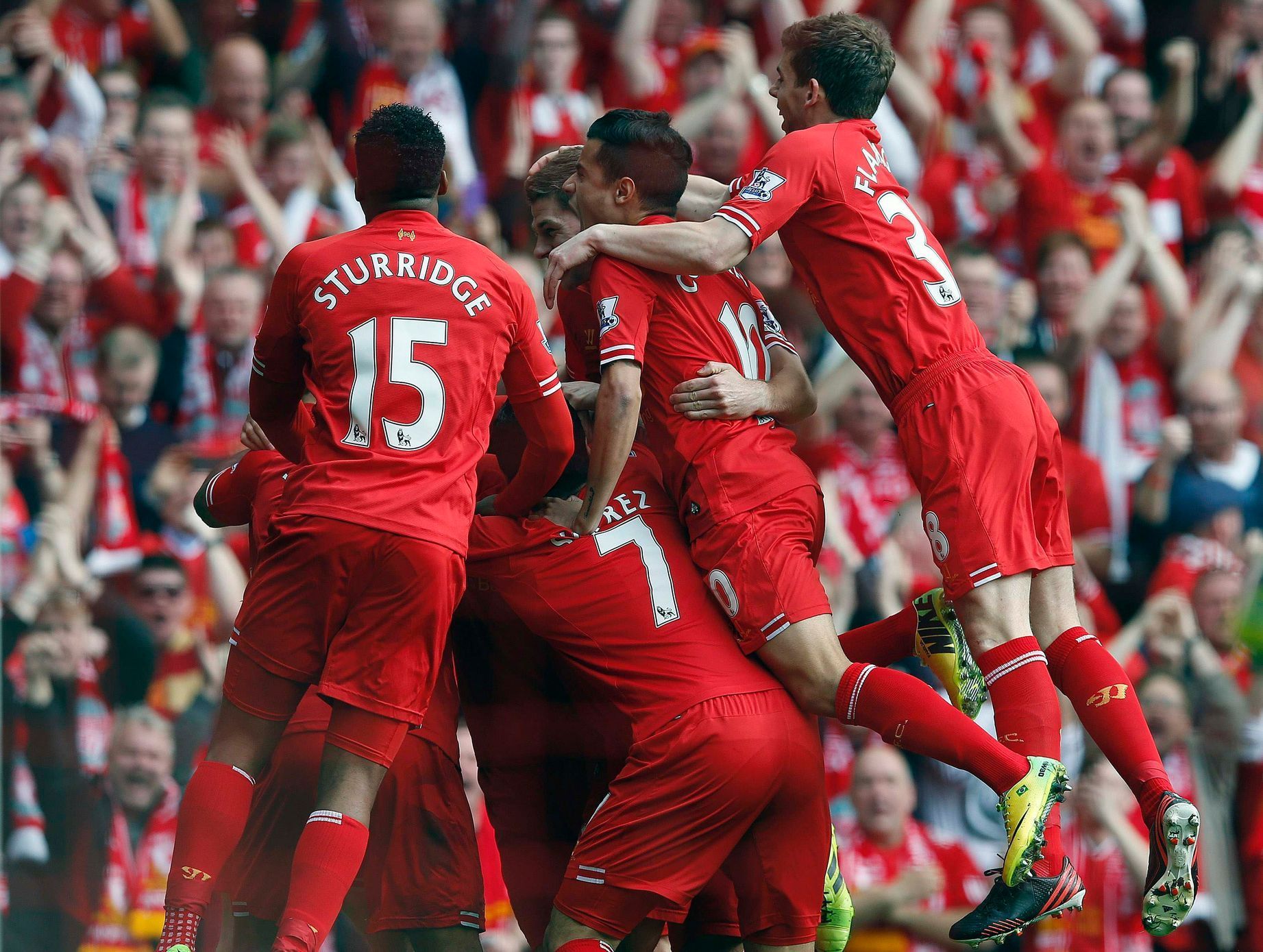Radost fotbalistů Liverpoolu