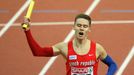 HME 2015 Praha: Pavel Maslák finišuje bronzovou štafetu na 4x400 m