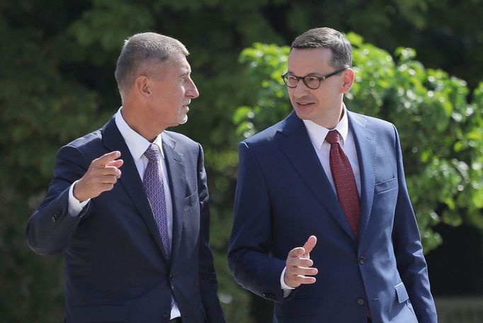 Andrej Babiš a Mateusz Morawiecki v roce 2019.