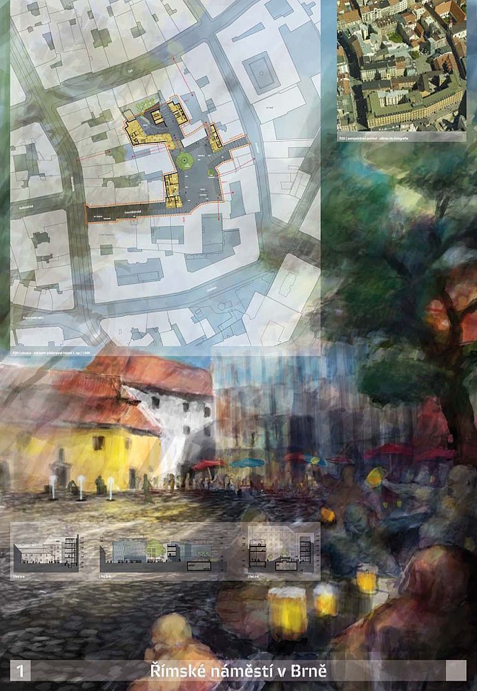 Vítězný návrh na přestavbu Římského náměsté v Brně