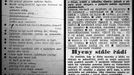 Vlevo Rudé právo z 27. srpna 1968, vpravo Lidová demokracie z 24. srpna 1968.