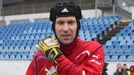 Trénink české fotbalové reprezentace: Petr Čech