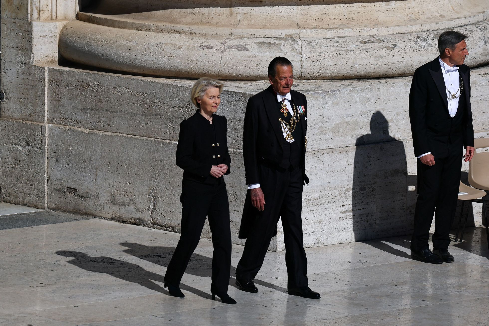Ursula von der Leyen, pohřeb papeže Františka