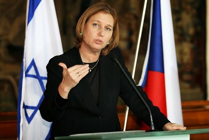 Ministryně zahraničních věcí státu Izrael - Cipi Livni v Černínském paláci.