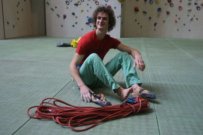 Horolezec Adam Ondra po návratu z Dawn Wall