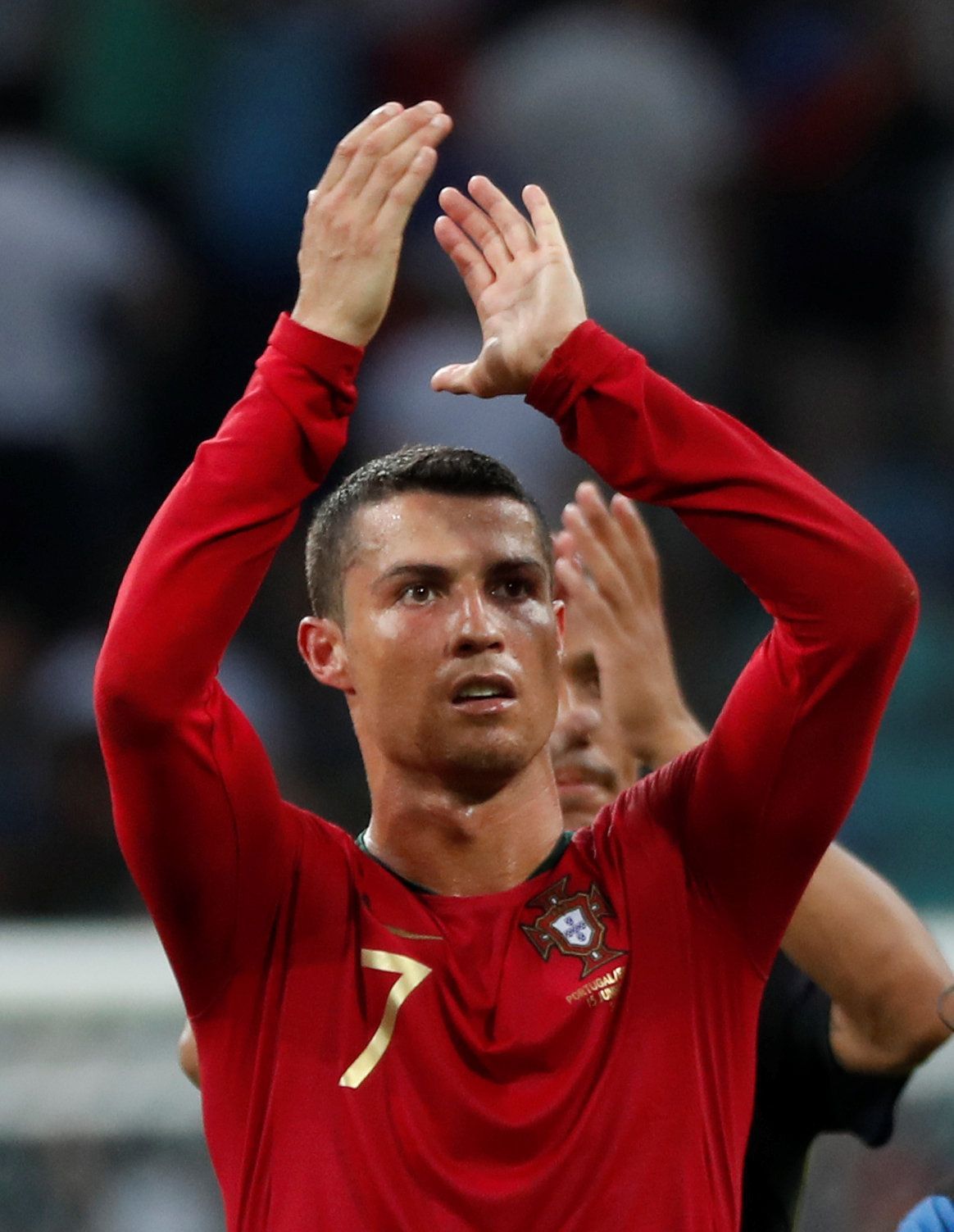 Cristiano Ronaldo po zápase Portugalsko - Španělsko na MS 2018