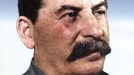 Josif Vissarionovič Stalin. Nedatováno. Kolorovaný snímek