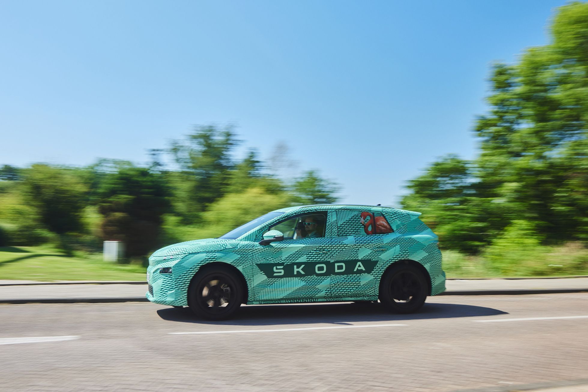 Škoda Elroq maskovaný prototyp červen 2024