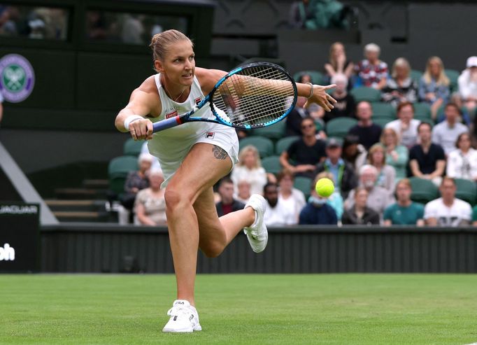 Karolína Plíšková v druhém kole Wimbledonu 2022