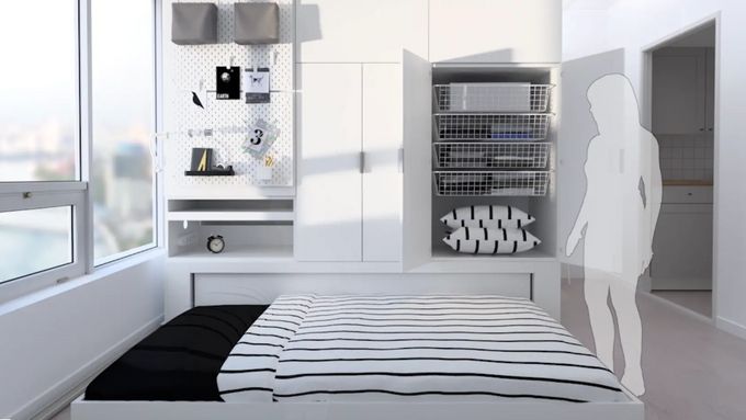 IKEA představila nábytek pro malé bydlení. Sám se rozloží i stáhne