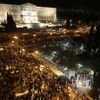 Řecko schválení úspor a demonstrace