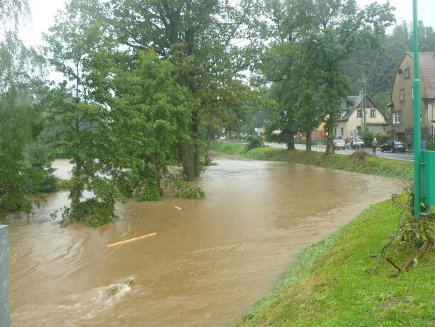 Povodně srpen 2010 - Mníšek