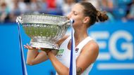 Tenistka Karolína Plíšková vyhrála turnaj na trávě v Eastbourne, který byl generálkou na wimbledonský grandslam.