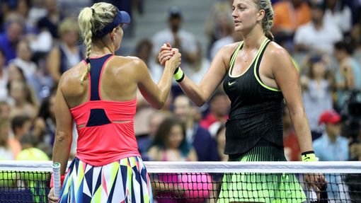 US Open 2016, osmifinále, Petra Kvitová, Angelique Kerberová