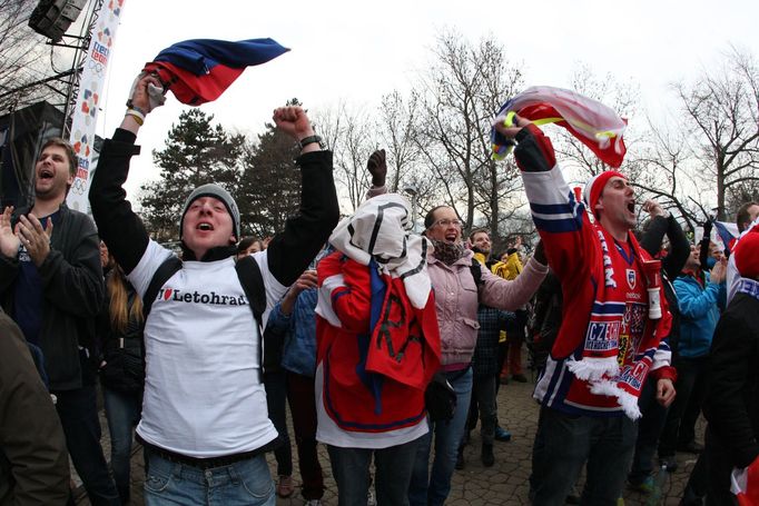 Soči 2014, fandění na Letně (Sáblíková+biatlon)