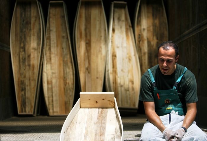 Pohřeb obětí masakru ve Srebrenici