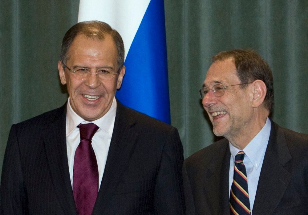 Sergej Lavrov a Javier Solana