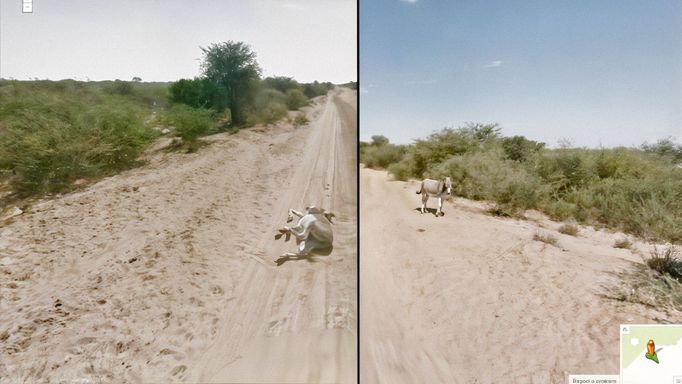 Reprofoto (výřez) z mapovací 3D služby Google Street View, kterou provozuje již přes 15 let americká společnost Google LLC.