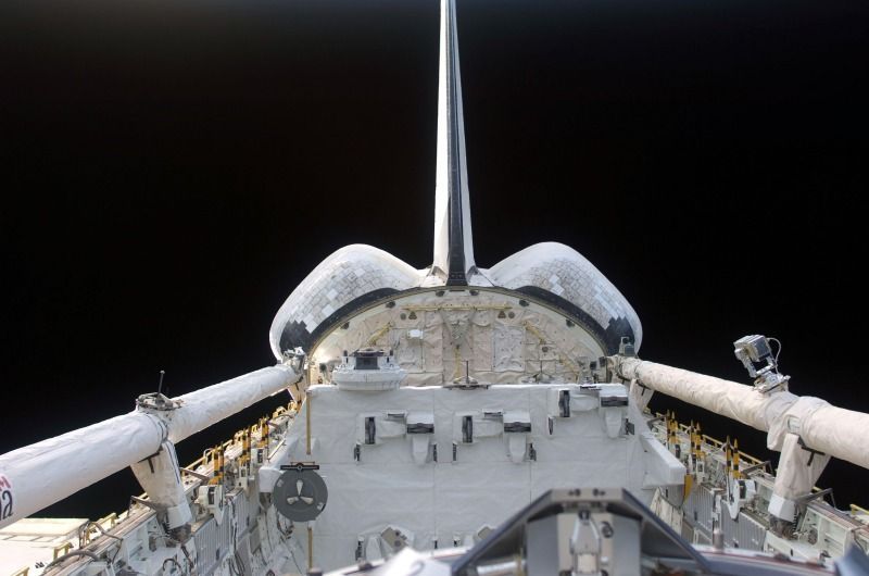 Země z kabiny raketoplánu Endeavour