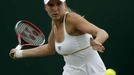 Česká tenistka Nicole Vaidišová se bije v prvním kole Wimbledonu s Italkou Karin Knappovou.