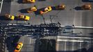 Pedestrians cross the street in lower Manhattan