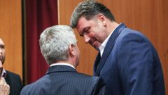 Volební sjezd SPO Zemanovci - Miloš Zeman, Martin Nejedlý, Vratislav Mynář - 28.3.2018