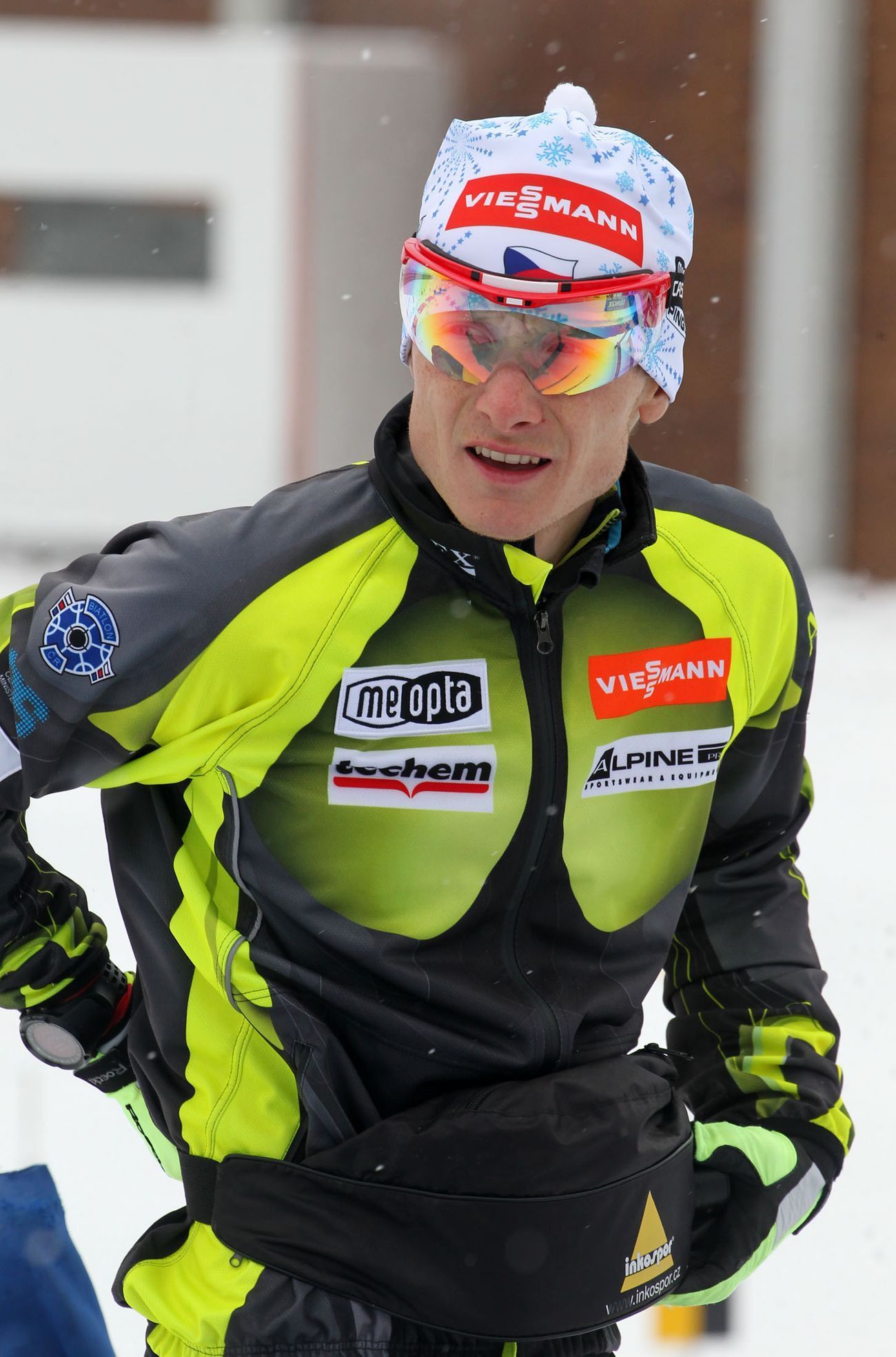 MS biatlonu 2013, český trénink: Ondřej Moravec