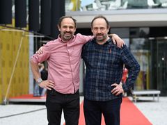 The stars on the Zlín Walk of Fame in front of the Velký cinema were added to the brothers Petr and Matěj Forman.