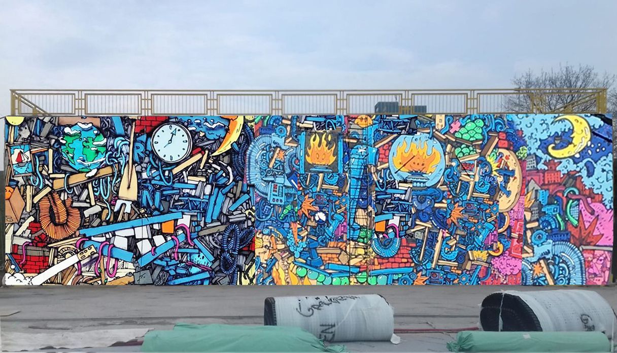 Opatov, mural art