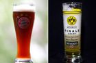 K fotbalu patří neodmyslitelně patří pivo. Památeční finálové sklenička Borussie vede jasně na umělecký dojem.