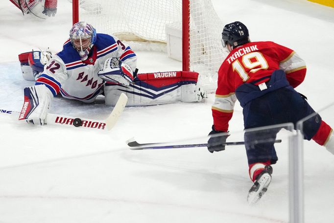 Jonathan Quick v bráně Rangers