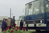 Ikarus 280 se v Maďarsku začal vyrábět v roce 1973, ze stejného roku a veletrhu v Budapešti pochází i tato fotka.