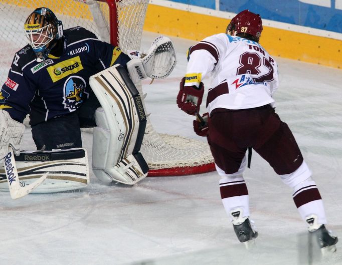 ELH, Sparta - Kladno: Petr Ton (87) - Jan Chábera