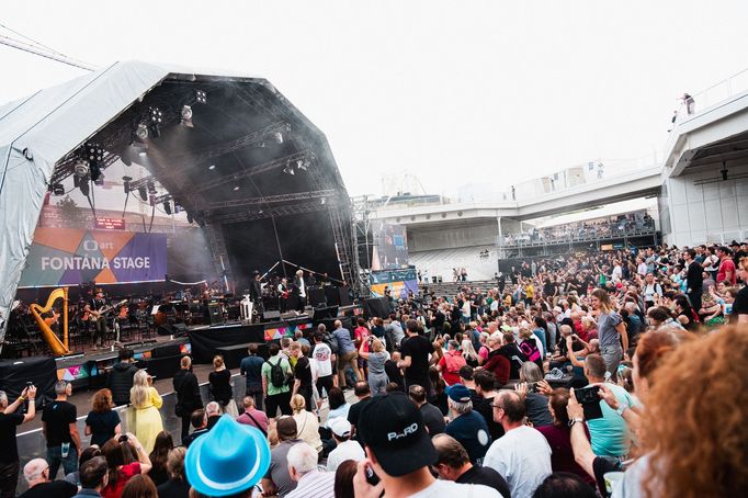 Snímek z koncertu Michaela Kocába na festivalu Metronome.