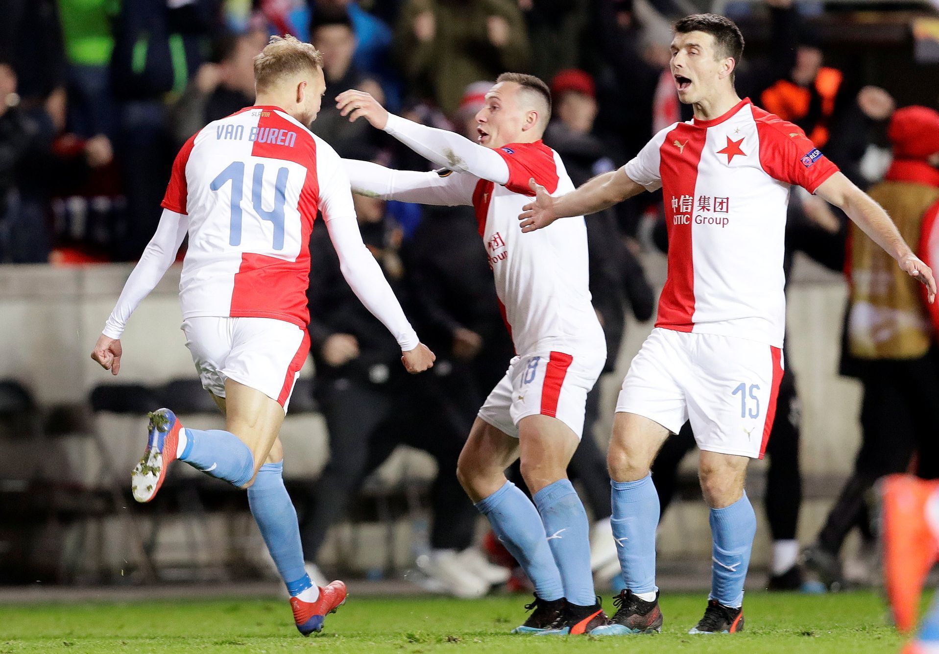 Slávisté Slaví Gól V Odvetě Osmifinále Evropské Ligy Slavia Praha - FC ...