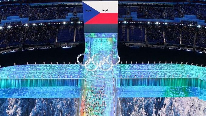 Zahájení ZOH 2022 v Pekingu - slavnostní nástup: Česko.