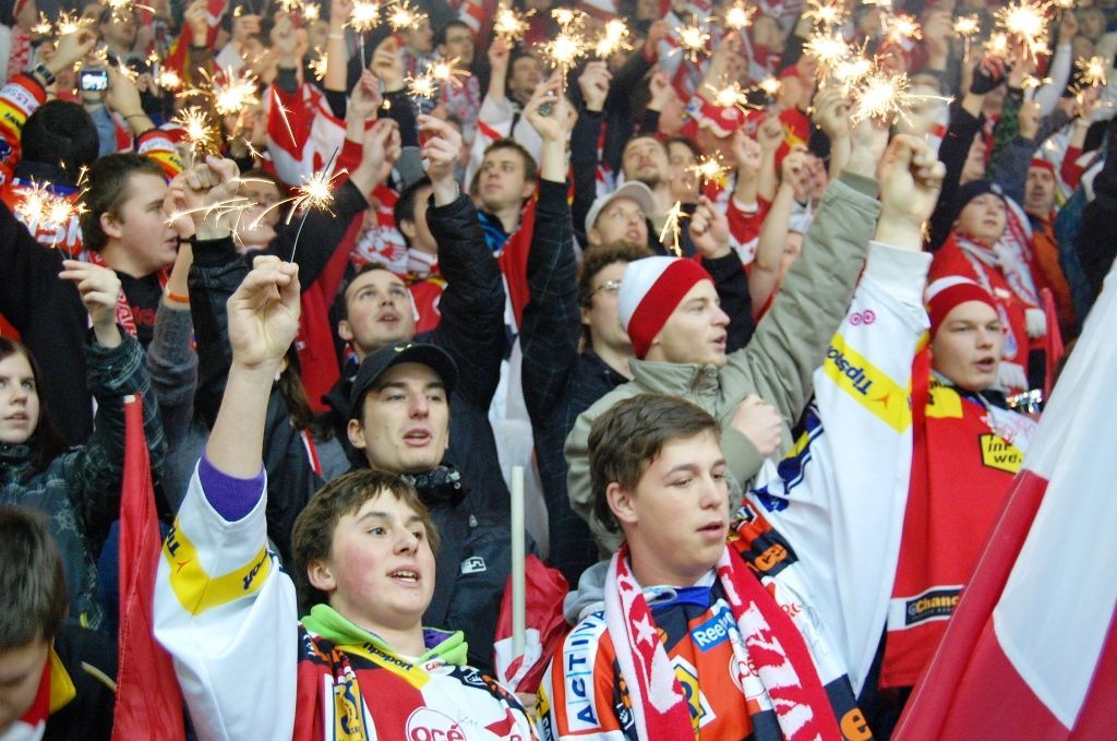 Slavia vs Litvínov v Edenu: fanoušek