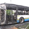Požár městského autobusu v Ostravě - Hošťálkovicích