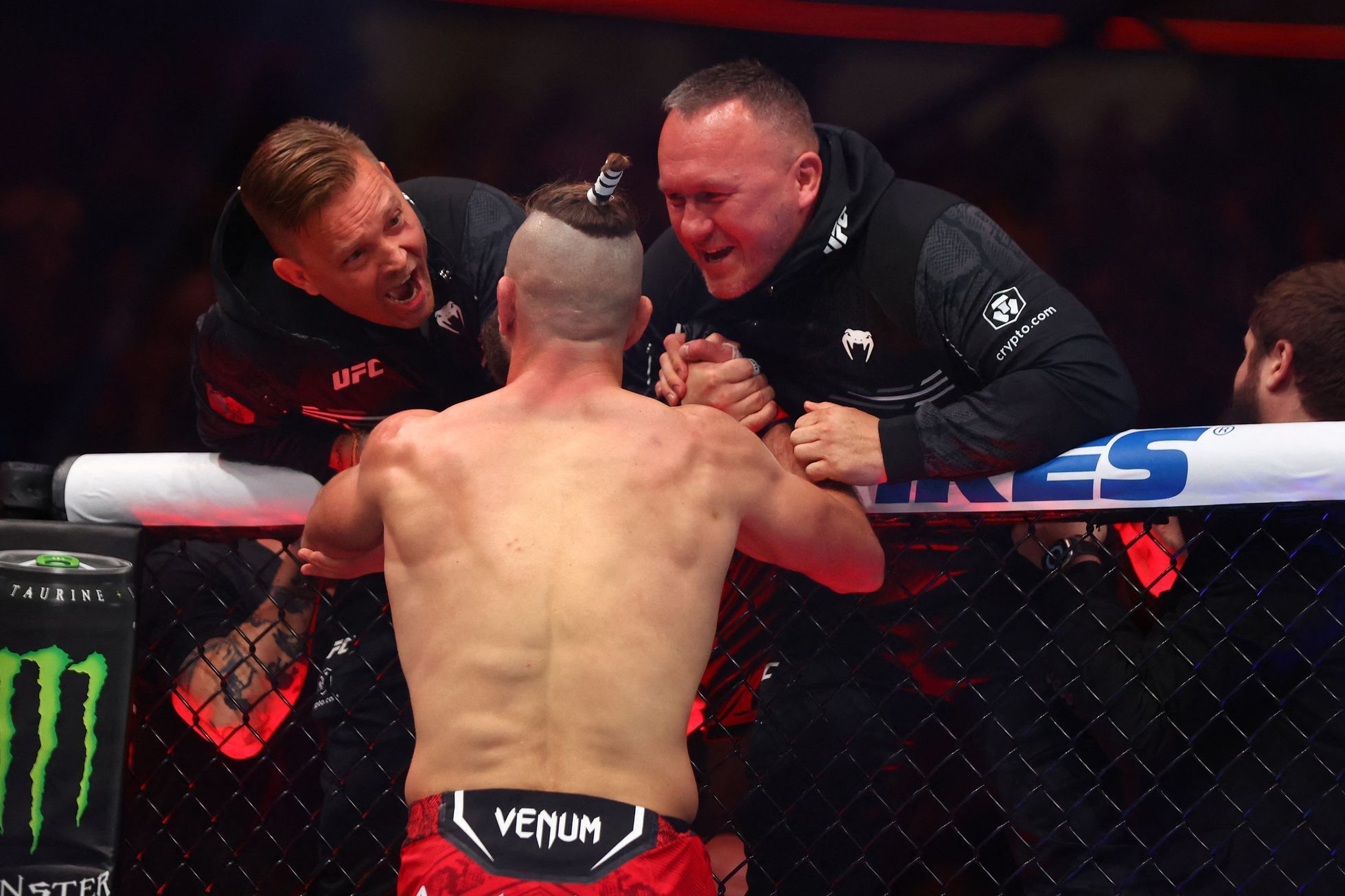 Jiří Procházka při souboji s Aleksandarem Rakičem v rámci UFC 300