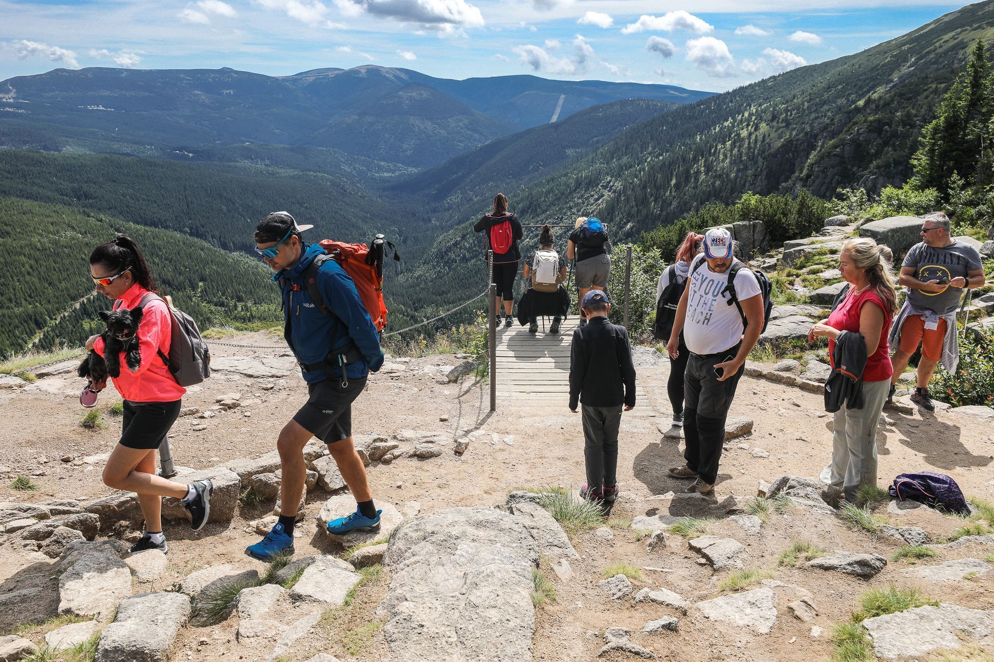 KRNAP overturismus, turisté, Národní park Krkonoše, turistika, správce, ranger, výlet, dovolená