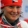 Veronika Vítková si ve sprintu doběhla pro stříbro (Hochfilzen 2013)