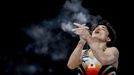 Paris 2024 Olympics - Artistic Gymnastics - Men's Team Final - Bercy Arena, Paris, France - July 29, 2024. Takaaki Sugino of Japan during the Men's Team Final. REUTERS/Am