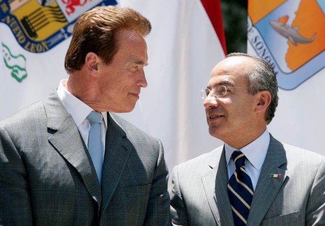 Calderón a Schwarzenegger