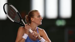 Petra Kvitová v semifinále tenisové exhibice Bett 1 Aces Berlín 2