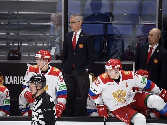 Trenér ruské juniorské hokejové reprezentace Igor Larionov (Karjala Cup 2020).